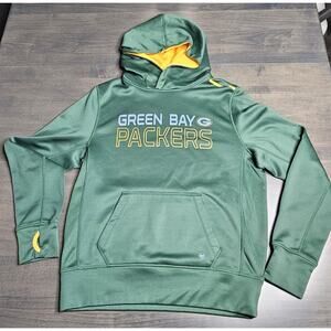 '47 Brand NFL Green Bay Packers Men's Pullover Hoodie Sweatshirt w/Pouch Size S